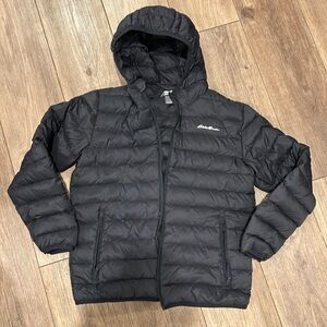 Eddie Bauer Men's Charcoal Puffer Jacket